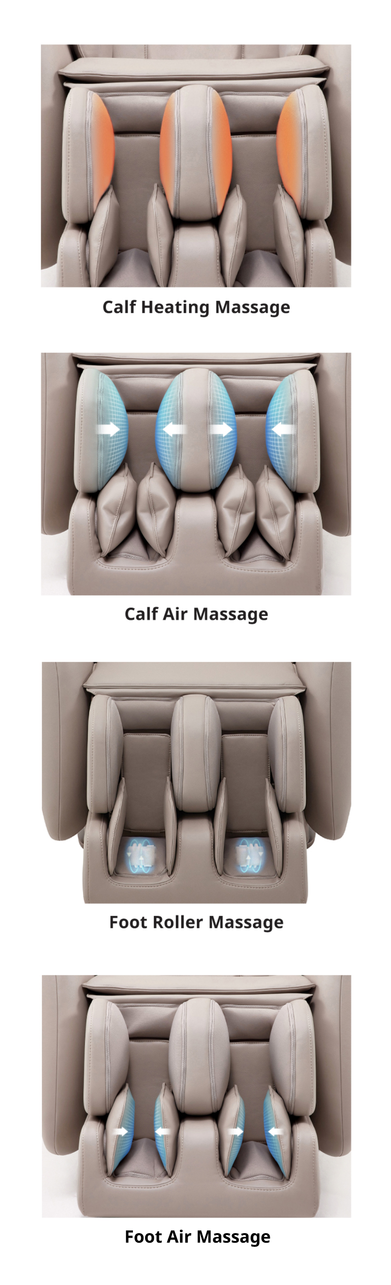 Coway Berex Mine Massage Chair Providing Intensive Care for Calves and Foot