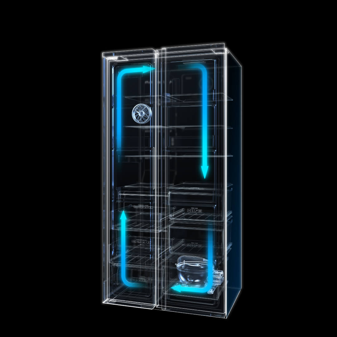 Coway Refrigerator 715L - ADAPTIVE COOLING, POWERED BY DOUBLE INVERTER