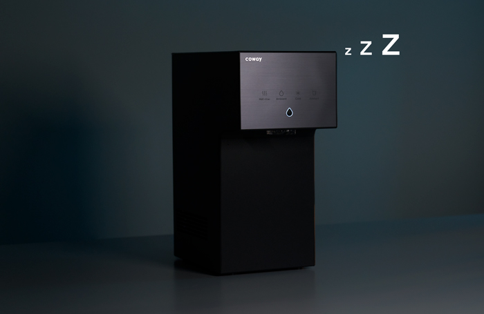 Dazzie water purifier with sleep mode features in pebble gray | Coway Malaysia
