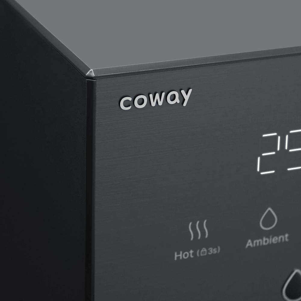 Dazzie water purifier with smart panel feature in pebble gray | Coway Malaysia