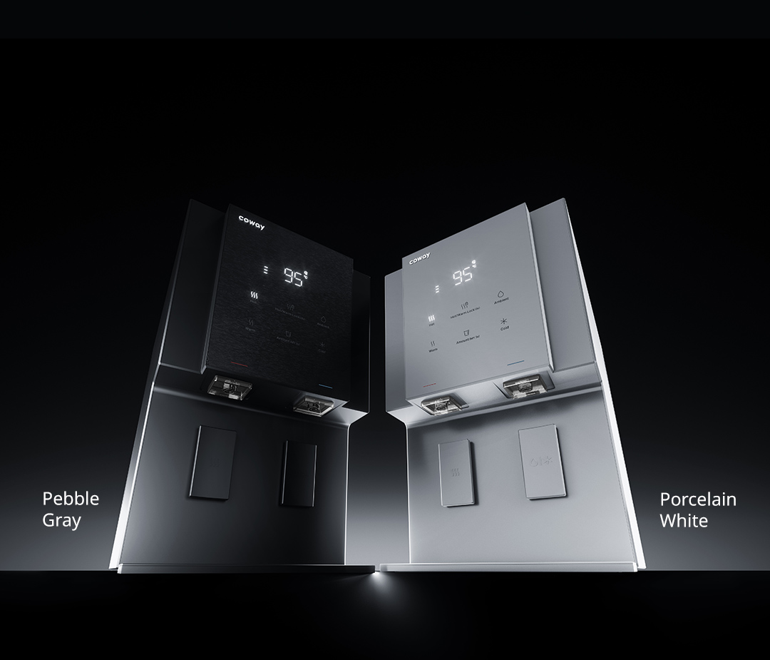 Coway Villaem 3 Water Purifier - In Pebble Gray and Porcelain White Colours