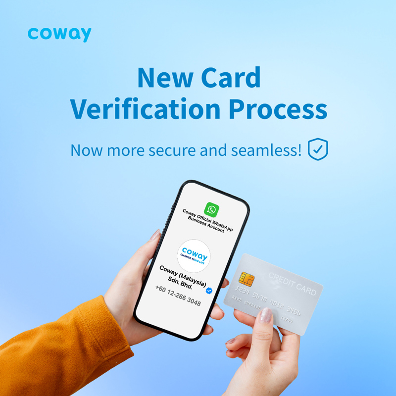 Coway New Card Verification Process - Now More Secure and Seamless